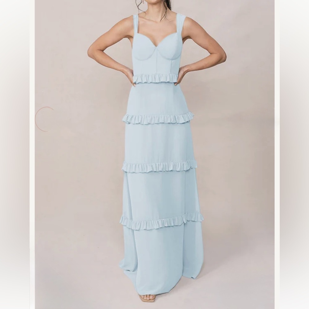 Revelry Sloane Dress in Light Blue